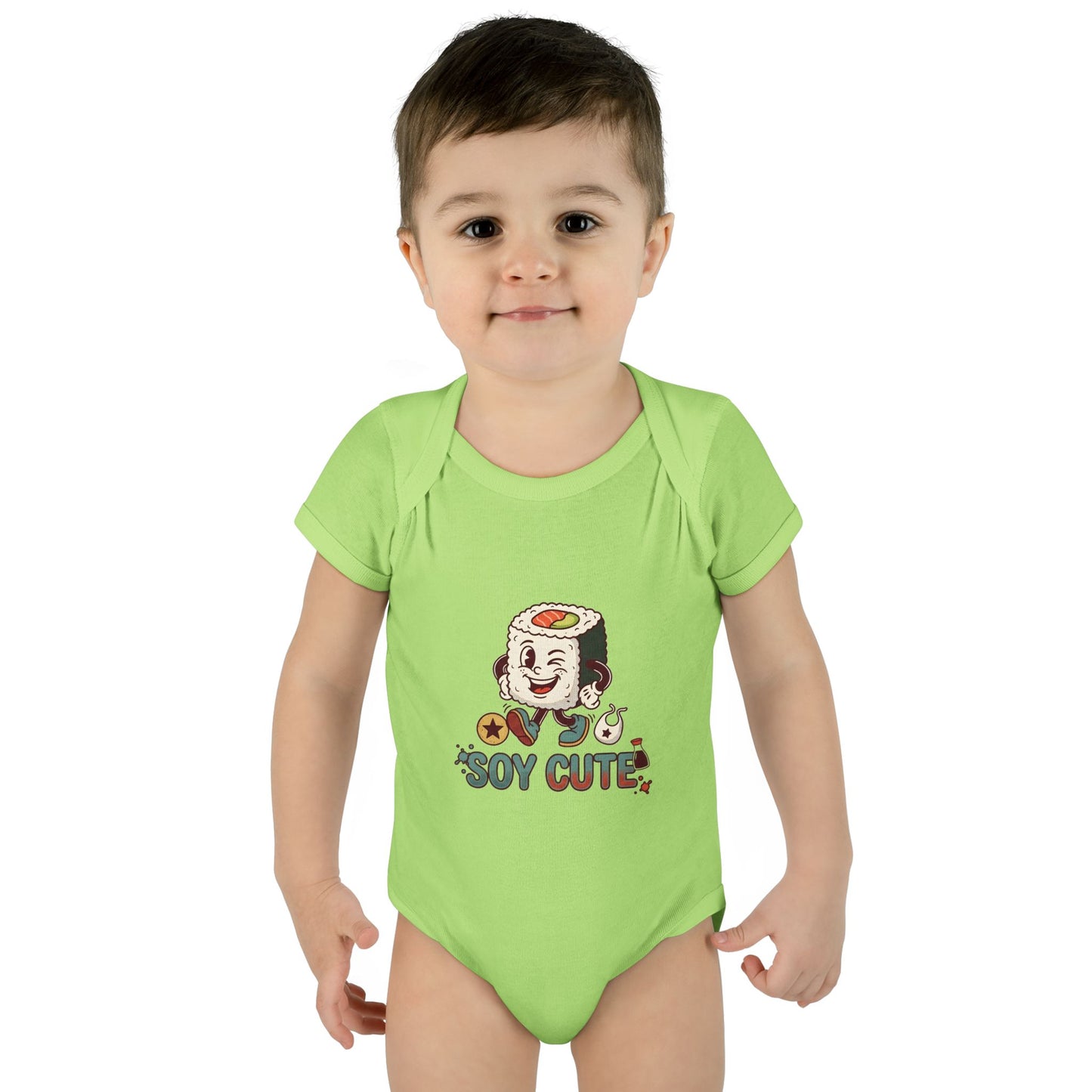 A premium Baby Bodysuit featuring a retro baby mascot in a 1930s rubber-hose style. This bodysuit body is part of an honest baby clothing line, available as a black bodysuit, orange bodysuit, or baby boy bodysuit. Perfect for baby boys bodysuits enthusiasts or those seeking a 1yrs baby girl bodysuit and baby girl princess bodysuits. Whether you're searching for baby clothes near me, bodysuits infant essentials, or a unique newborn dress christmas alternative, this high-end streetwear piece stands out.