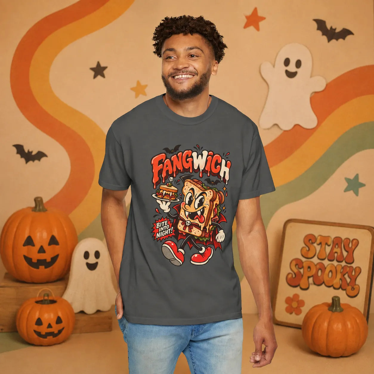 FANGWICH Retro Halloween Shirt | Yum Stitch