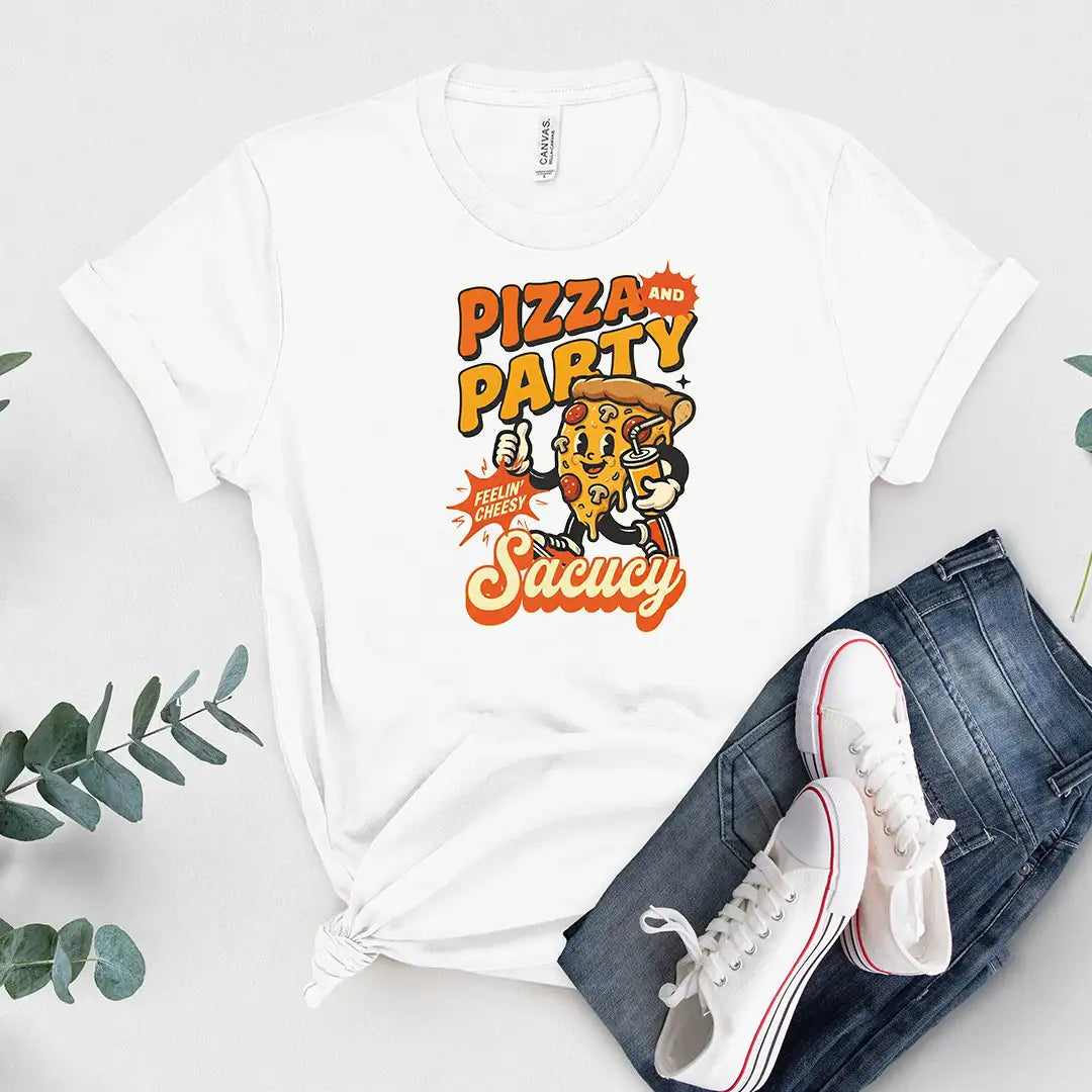 Pizza feeling cheesy Short Sleeve Tee
