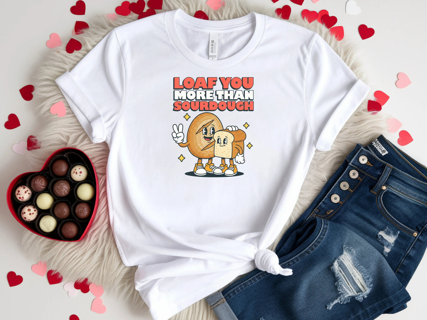 Loaf you more than sourdough Short Sleeve Tee