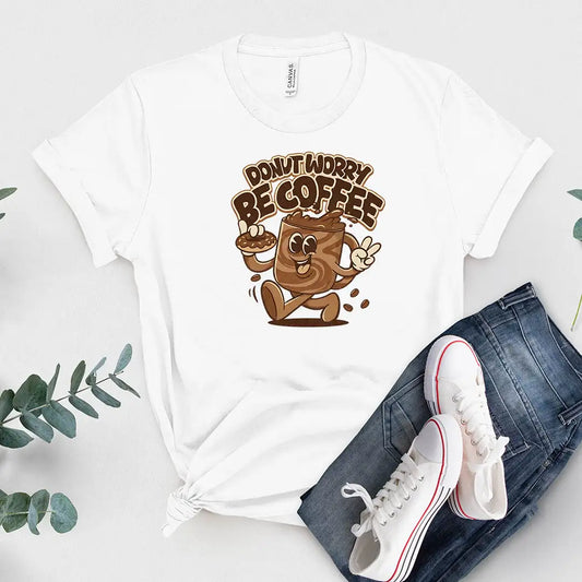 donut worry be coffee Short Sleeve Tee