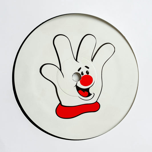 white and red snowman print round plate