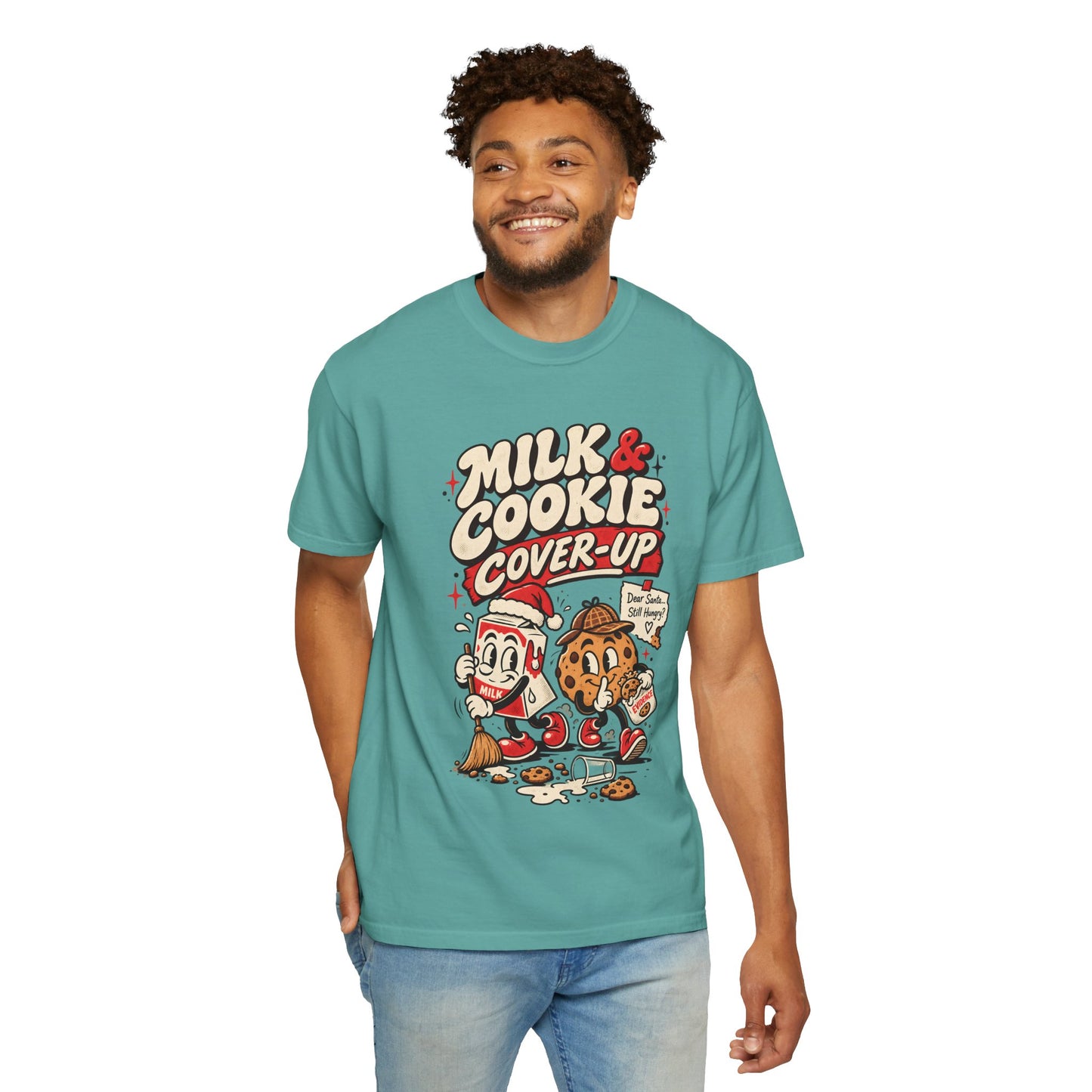 Milk Cookie Cover-Up  Retro Christmas T Shirt | Yum Stitch
