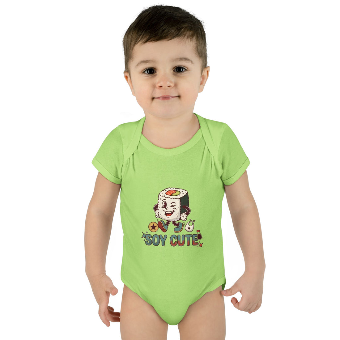A premium Baby Bodysuit featuring a retro baby mascot in a 1930s rubber-hose style. This bodysuit body is part of an honest baby clothing line, available as a black bodysuit, orange bodysuit, or baby boy bodysuit. Perfect for baby boys bodysuits enthusiasts or those seeking a 1yrs baby girl bodysuit and baby girl princess bodysuits. Whether you're searching for baby clothes near me, bodysuits infant essentials, or a unique newborn dress christmas alternative, this high-end streetwear piece stands out.
