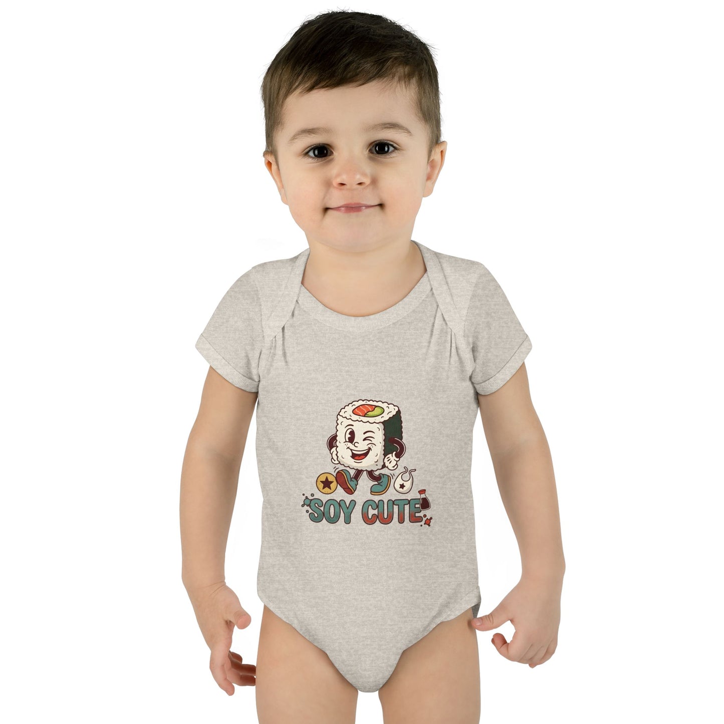 A premium Baby Bodysuit featuring a retro baby mascot in a 1930s rubber-hose style. This bodysuit body is part of an honest baby clothing line, available as a black bodysuit, orange bodysuit, or baby boy bodysuit. Perfect for baby boys bodysuits enthusiasts or those seeking a 1yrs baby girl bodysuit and baby girl princess bodysuits. Whether you're searching for baby clothes near me, bodysuits infant essentials, or a unique newborn dress christmas alternative, this high-end streetwear piece stands out.