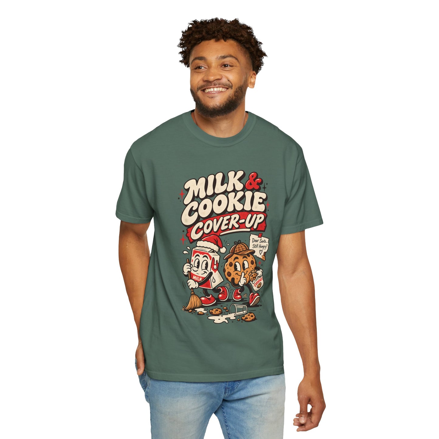 Milk Cookie Cover-Up  Retro Christmas T Shirt | Yum Stitch