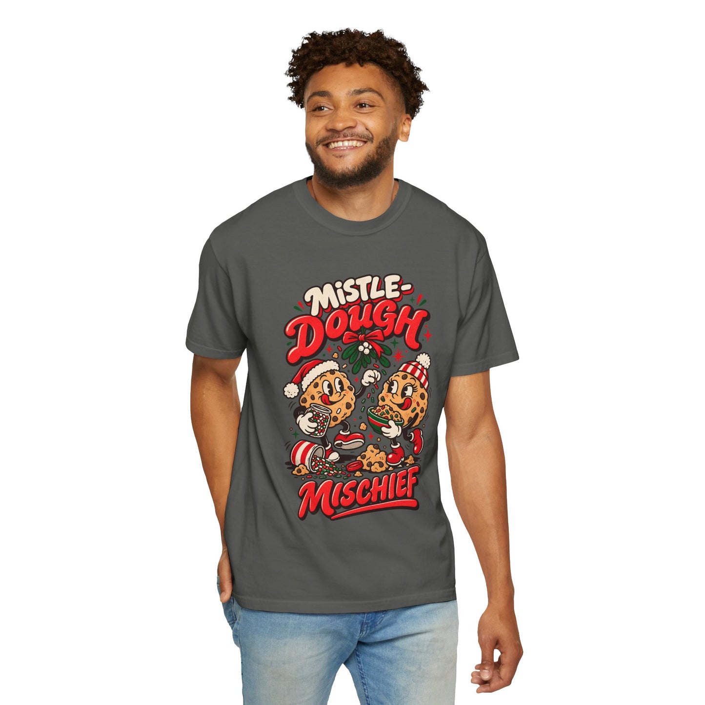 Mistle-Dough Mischief   Retro Christmas T Shirt | Yum Stitch