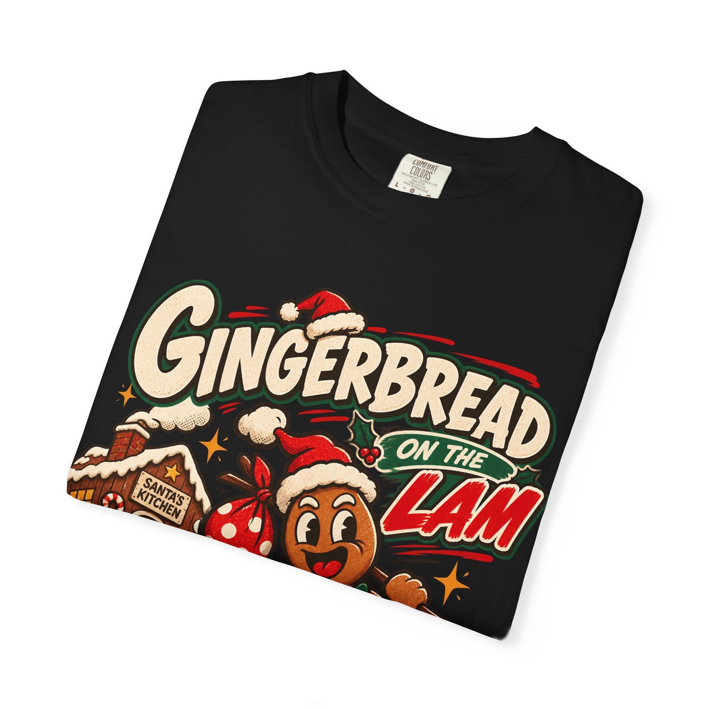 Gingerbread on the Lam    Retro Christmas T Shirt | Yum Stitch