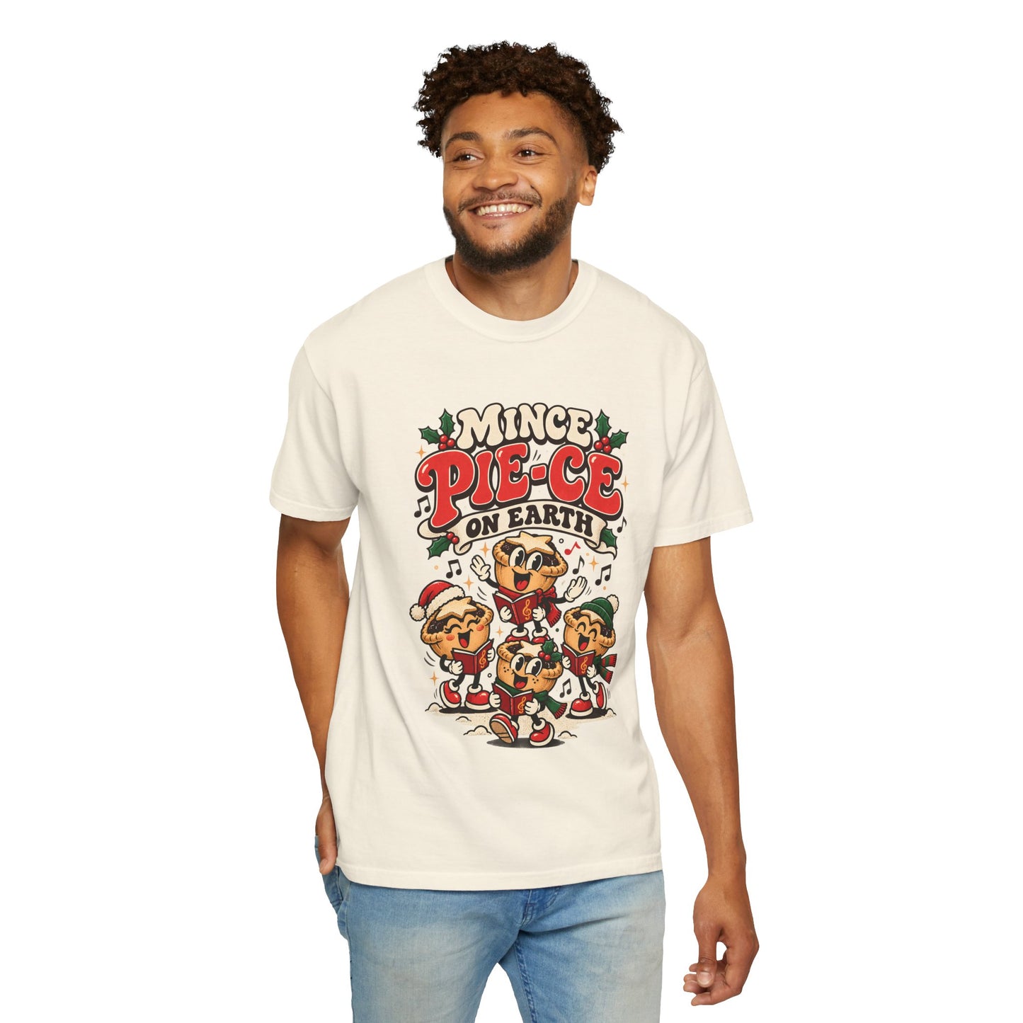 Mince Pie-ce on Earth   Retro Christmas T Shirt | Yum Stitch