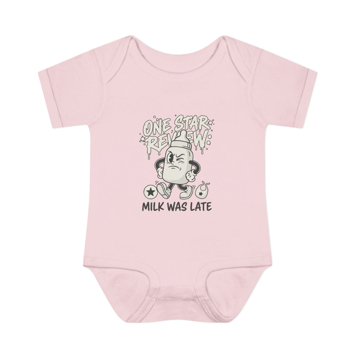 A premium Baby Bodysuit featuring a retro baby mascot in a 1930s rubber-hose style. This bodysuit body is part of an honest baby clothing line, available as a black bodysuit, orange bodysuit, or baby boy bodysuit. Perfect for baby boys bodysuits enthusiasts or those seeking a 1yrs baby girl bodysuit and baby girl princess bodysuits. Whether you're searching for baby clothes near me, bodysuits infant essentials, or a unique newborn dress christmas alternative, this high-end streetwear piece stands out.