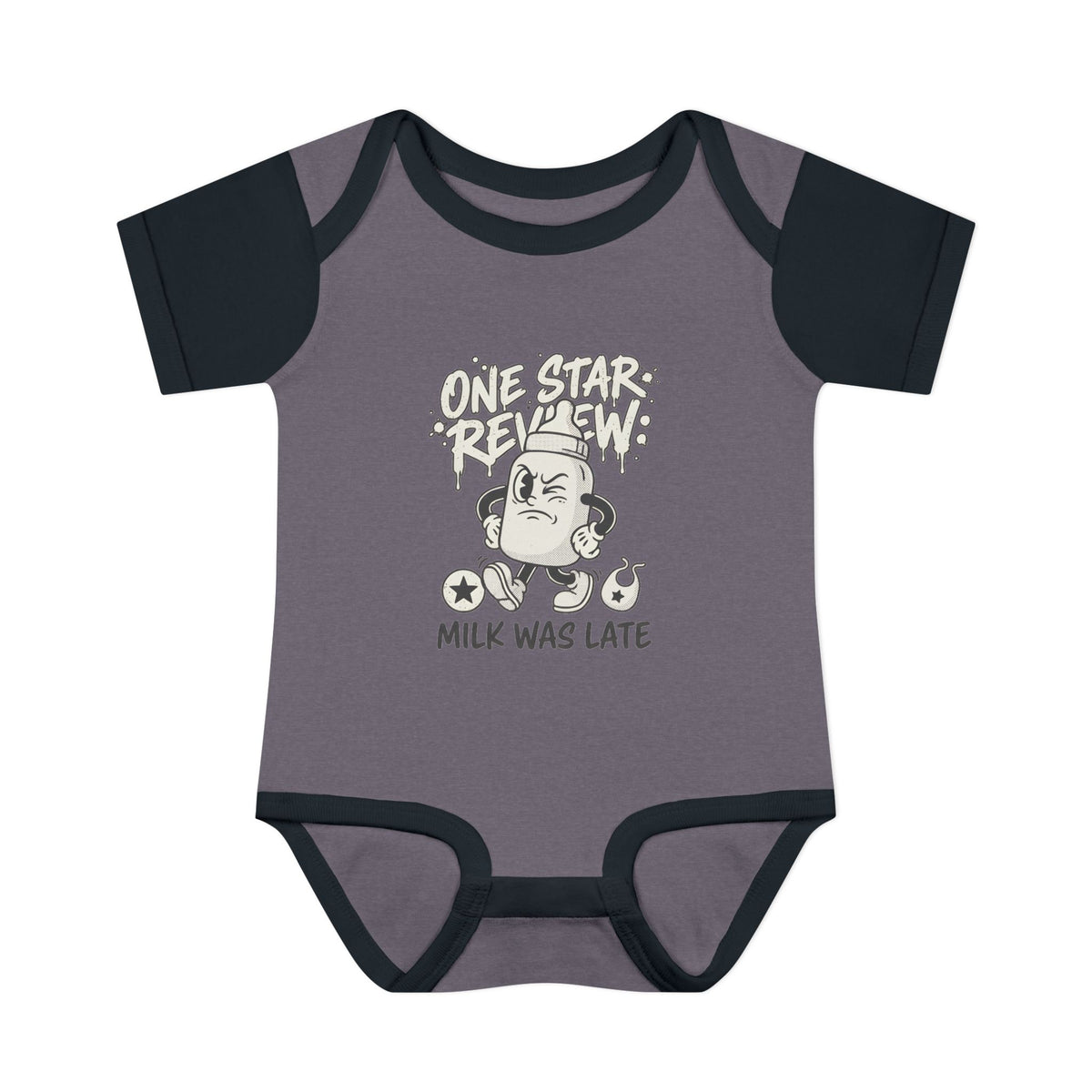A premium Baby Bodysuit featuring a retro baby mascot in a 1930s rubber-hose style. This bodysuit body is part of an honest baby clothing line, available as a black bodysuit, orange bodysuit, or baby boy bodysuit. Perfect for baby boys bodysuits enthusiasts or those seeking a 1yrs baby girl bodysuit and baby girl princess bodysuits. Whether you're searching for baby clothes near me, bodysuits infant essentials, or a unique newborn dress christmas alternative, this high-end streetwear piece stands out.