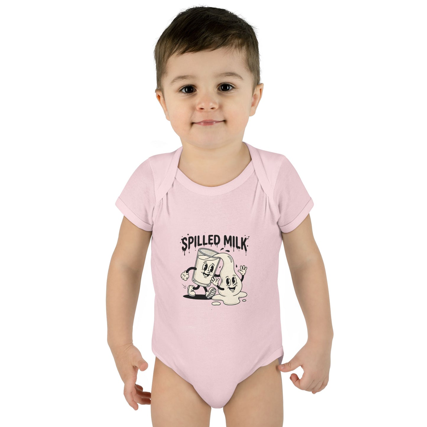 A premium Baby Bodysuit featuring a retro baby mascot in a 1930s rubber-hose style. This bodysuit body is part of an honest baby clothing line, available as a black bodysuit, orange bodysuit, or baby boy bodysuit. Perfect for baby boys bodysuits enthusiasts or those seeking a 1yrs baby girl bodysuit and baby girl princess bodysuits. Whether you're searching for baby clothes near me, bodysuits infant essentials, or a unique newborn dress christmas alternative, this high-end streetwear piece stands out.