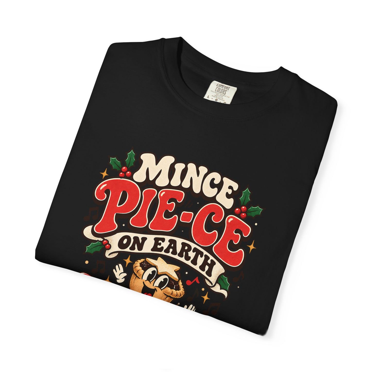Mince Pie-ce on Earth   Retro Christmas T Shirt | Yum Stitch