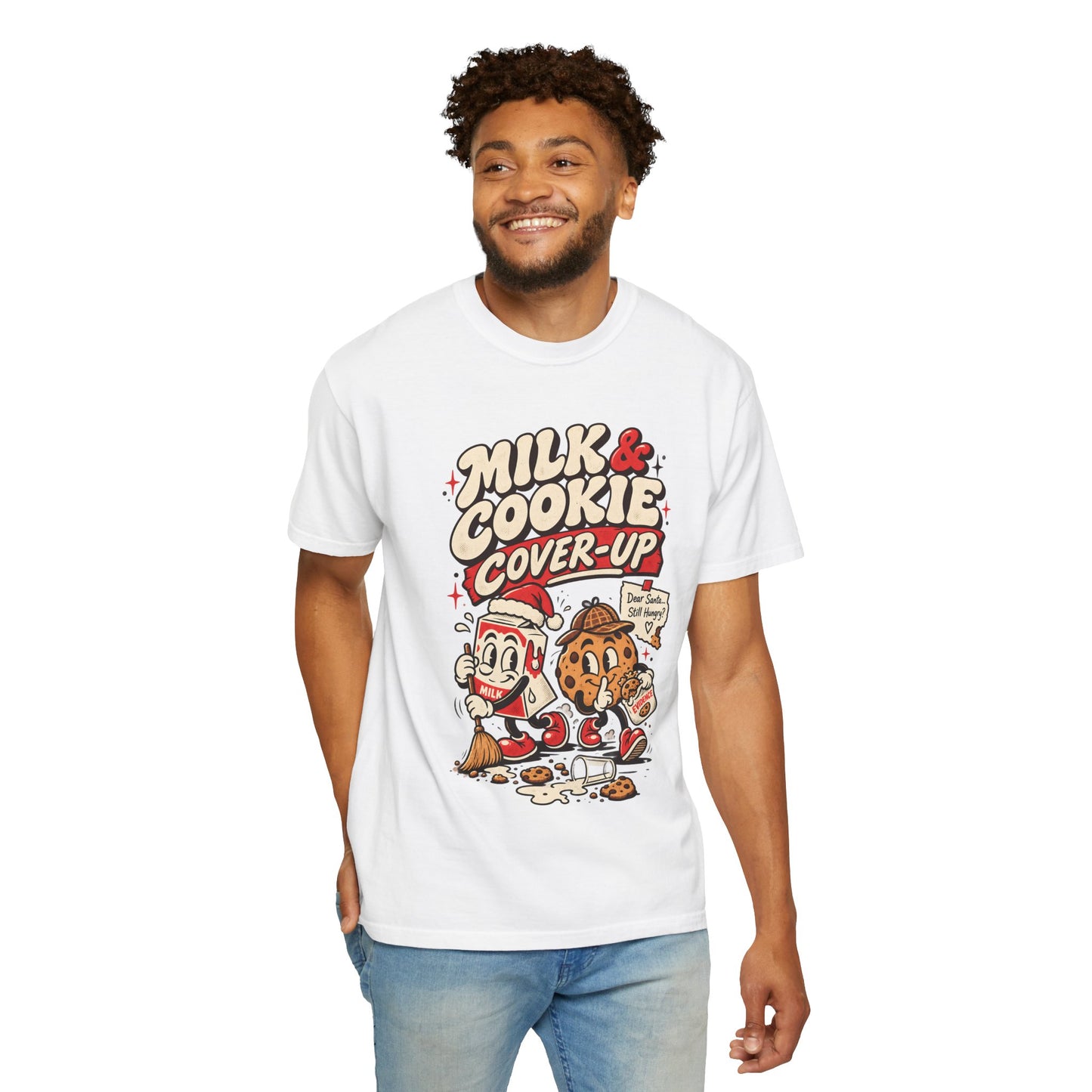 Milk Cookie Cover-Up  Retro Christmas T Shirt | Yum Stitch