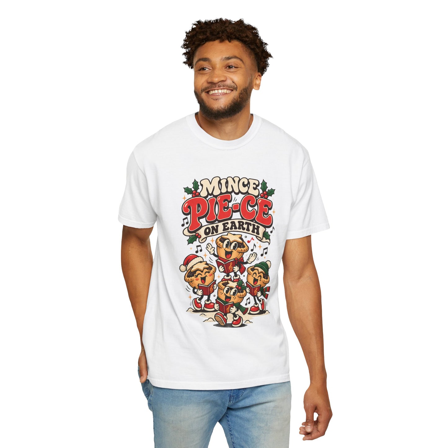 Mince Pie-ce on Earth   Retro Christmas T Shirt | Yum Stitch