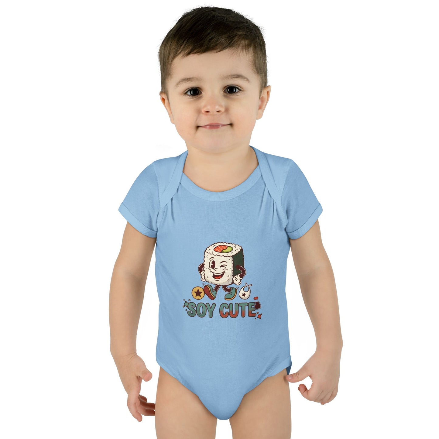 A premium Baby Bodysuit featuring a retro baby mascot in a 1930s rubber-hose style. This bodysuit body is part of an honest baby clothing line, available as a black bodysuit, orange bodysuit, or baby boy bodysuit. Perfect for baby boys bodysuits enthusiasts or those seeking a 1yrs baby girl bodysuit and baby girl princess bodysuits. Whether you're searching for baby clothes near me, bodysuits infant essentials, or a unique newborn dress christmas alternative, this high-end streetwear piece stands out.