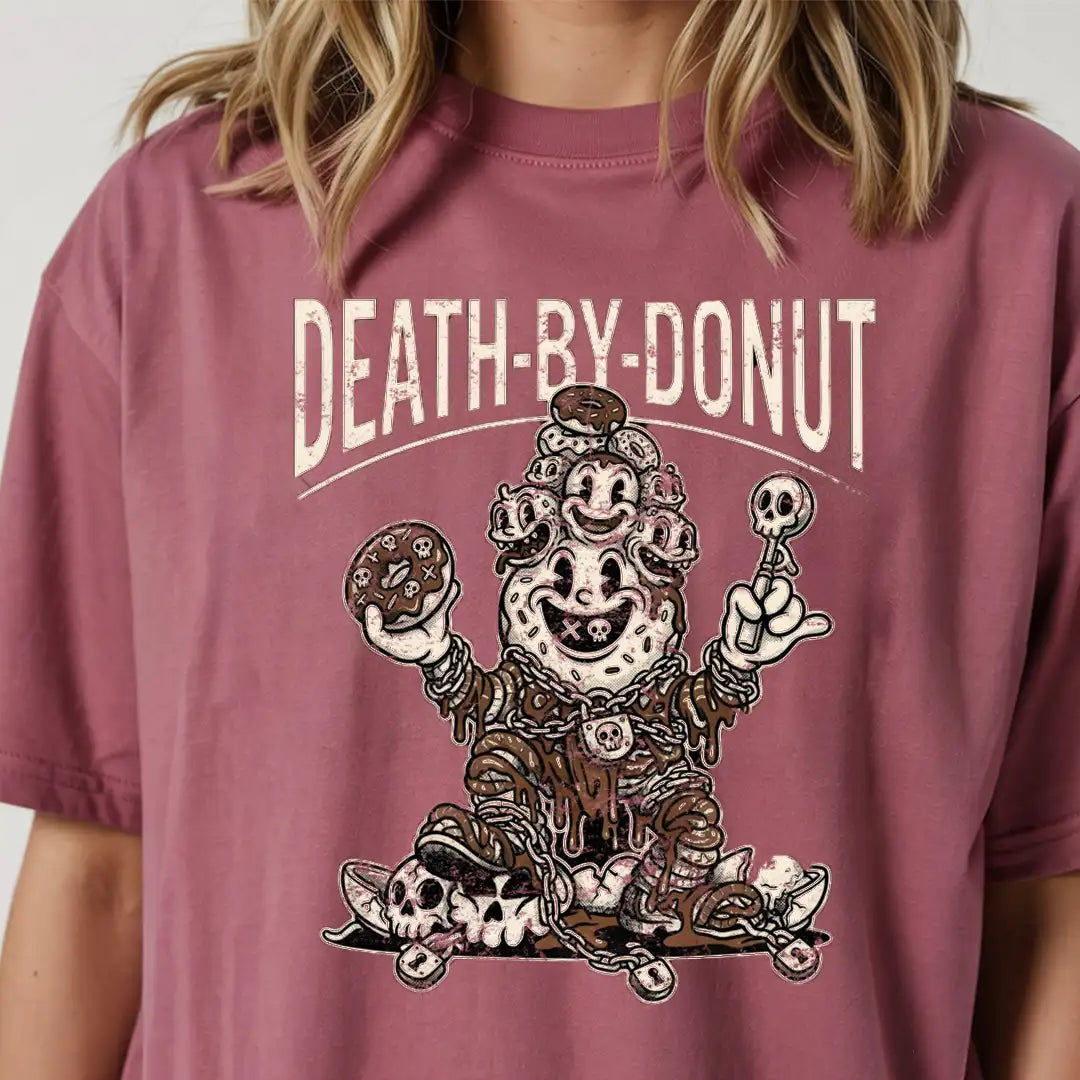 DEATH-BY-DONUT Rubber Hose Animation Shirts Unisex-yumstitchy