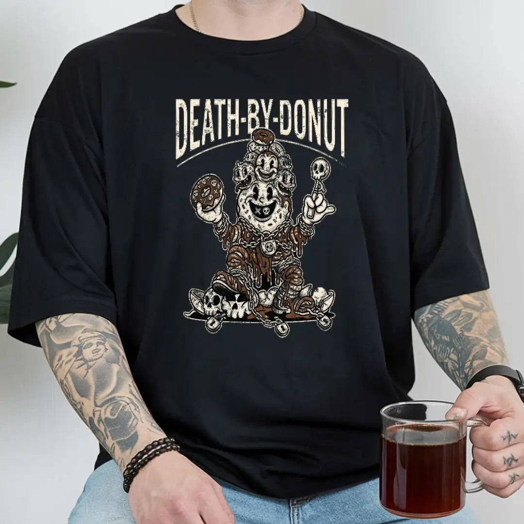 DEATH-BY-DONUT Rubber Hose Animation Shirts Unisex-yumstitchy