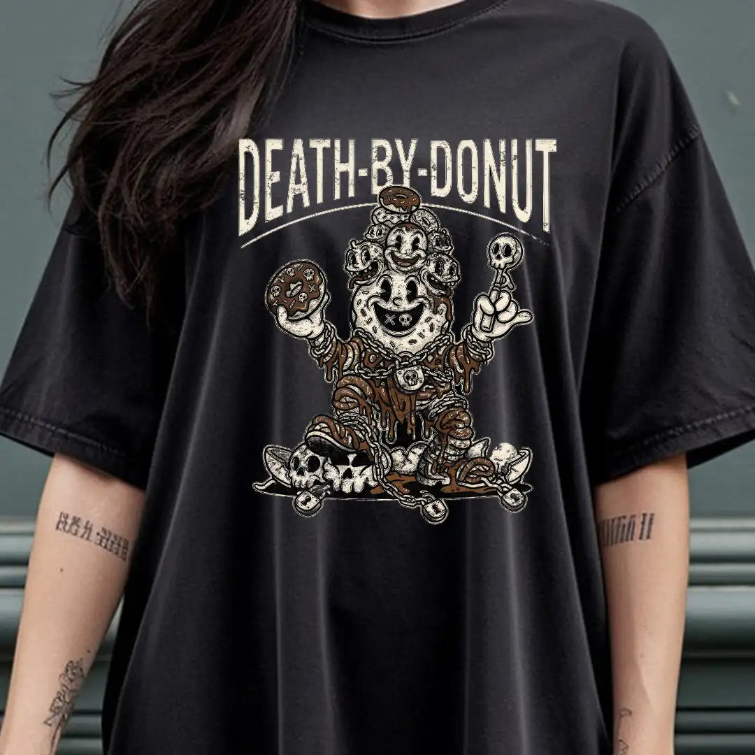 DEATH-BY-DONUT Rubber Hose Animation Shirts Unisex-yumstitchy