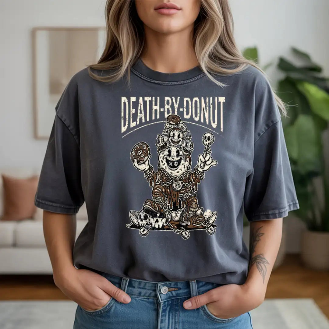 DEATH-BY-DONUT Rubber Hose Animation Shirts Unisex-yumstitchy