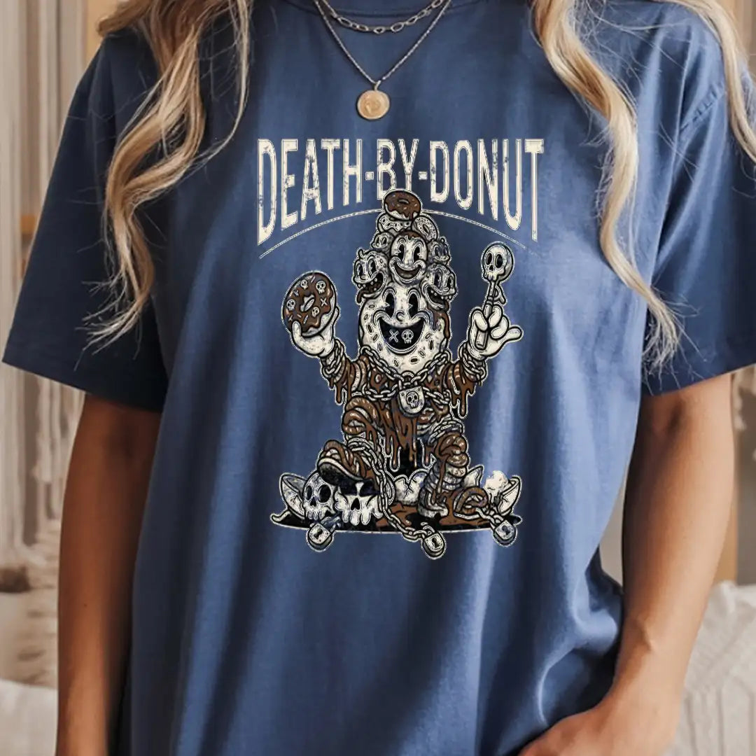 DEATH-BY-DONUT Rubber Hose Animation Shirts Unisex-yumstitchy