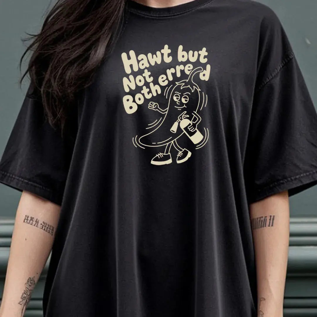 Hawt but Not Bothered. rubber hose animation shirt Unisex Printify0s Retro Mascot T Shirt, 80s Tshirt Aesthetic, Vintage Style Graphic T Shirts for Guys by Yum Stitch