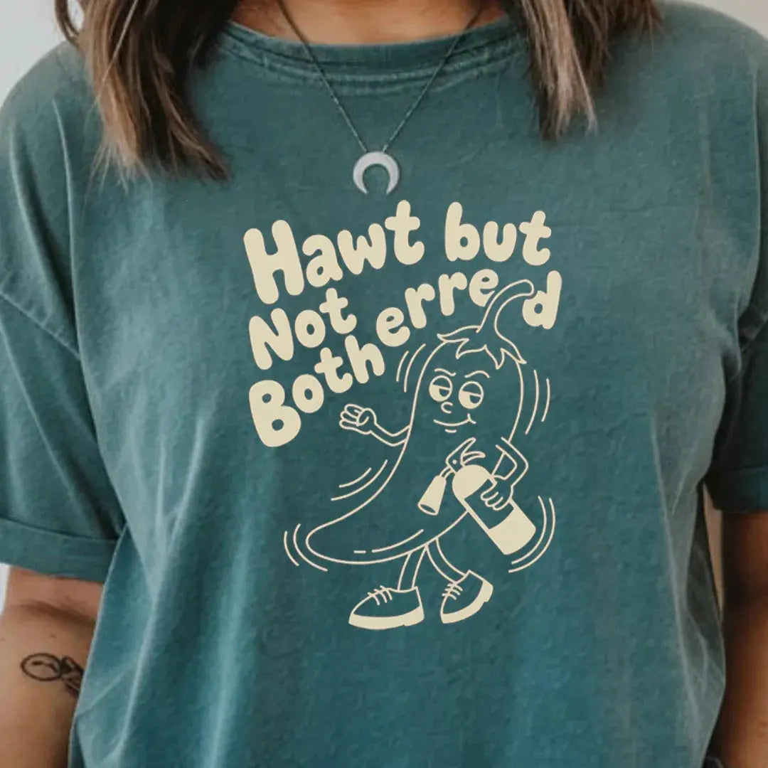 Hawt but Not Bothered. rubber hose animation shirt Unisex Printify0s Retro Mascot T Shirt, 80s Tshirt Aesthetic, Vintage Style Graphic T Shirts for Guys by Yum Stitch