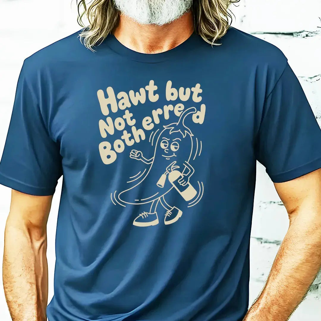 Hawt but Not Bothered. rubber hose animation shirt Unisex Printify0s Retro Mascot T Shirt, 80s Tshirt Aesthetic, Vintage Style Graphic T Shirts for Guys by Yum Stitch