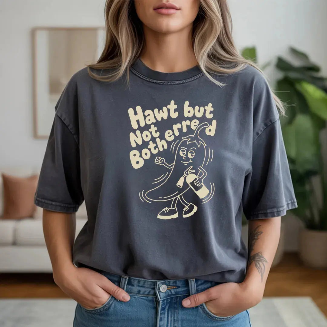 Hawt but Not Bothered. rubber hose animation shirt Unisex Printify0s Retro Mascot T Shirt, 80s Tshirt Aesthetic, Vintage Style Graphic T Shirts for Guys by Yum Stitch
