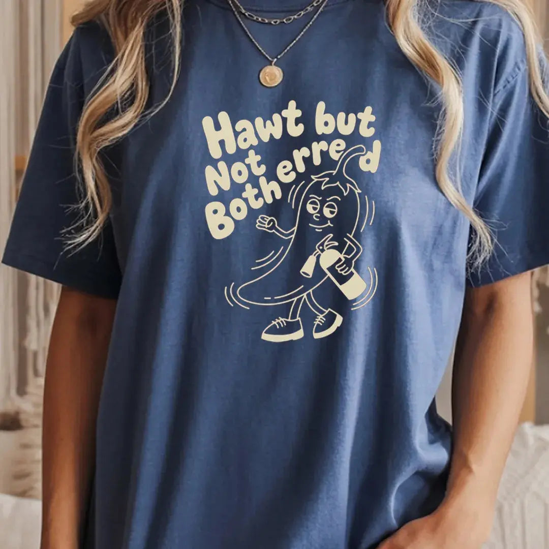 Hawt but Not Bothered. rubber hose animation shirt Unisex Printify0s Retro Mascot T Shirt, 80s Tshirt Aesthetic, Vintage Style Graphic T Shirts for Guys by Yum Stitch