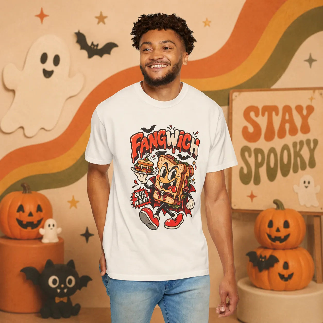 FANGWICH Retro Halloween Shirt | Yum Stitch