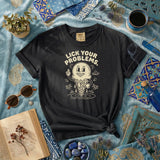 Lick Your Problems rubber hose animation shirt Unisez Printify0s Retro Mascot T Shirt, 80s Tshirt Aesthetic, Vintage Style Graphic T Shirts for Guys by Yum Stitch