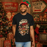 North Pole Nibble Heist  Retro Christmas T Shirt | Yum Stitch