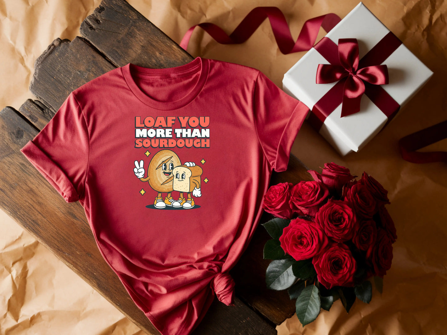 Loaf you more than sourdough Short Sleeve Tee