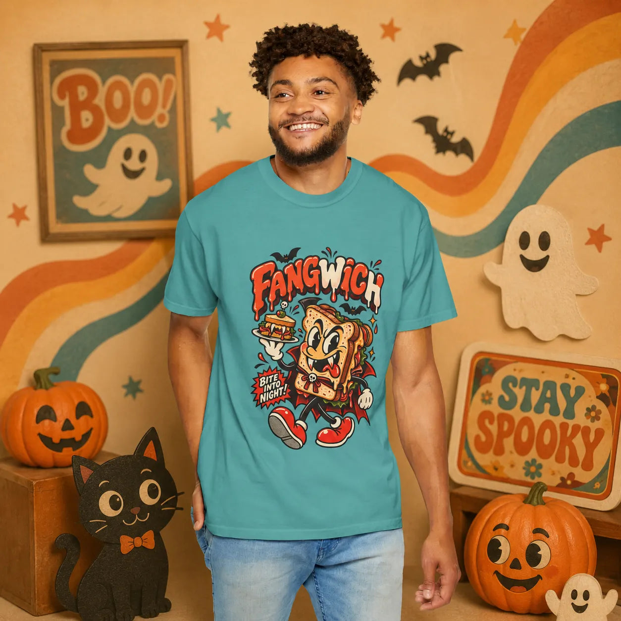 FANGWICH Retro Halloween Shirt | Yum Stitch