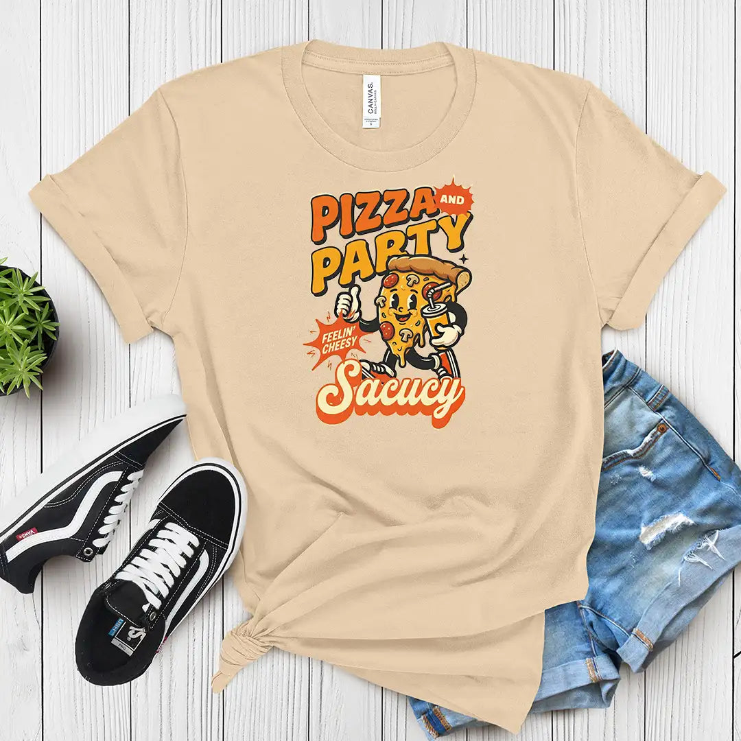 Pizza feeling cheesy Short Sleeve Tee