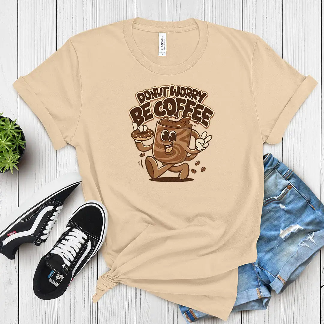donut worry be coffee Short Sleeve Tee