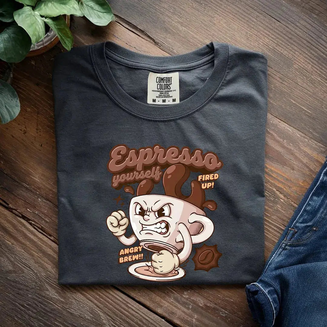Retro Vintage Graphic T Shirt, Funny T Shirts for Men and Women, Heavyweight Comfort Colors 1717 Premium Retro T Shirts by Yum Stitch