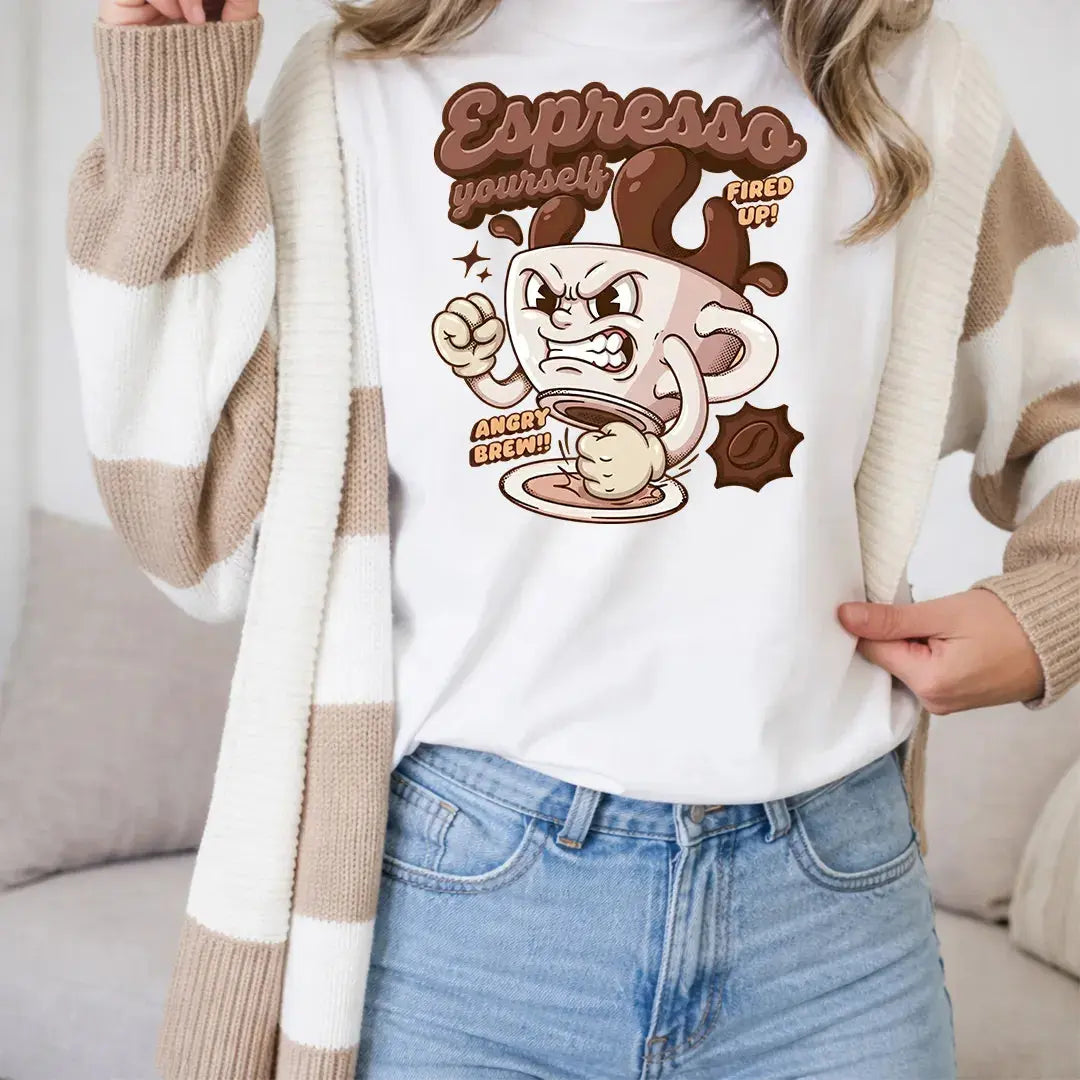 Retro Vintage Graphic T Shirt, Funny T Shirts for Men and Women, Heavyweight Comfort Colors 1717 Premium Retro T Shirts by Yum Stitch