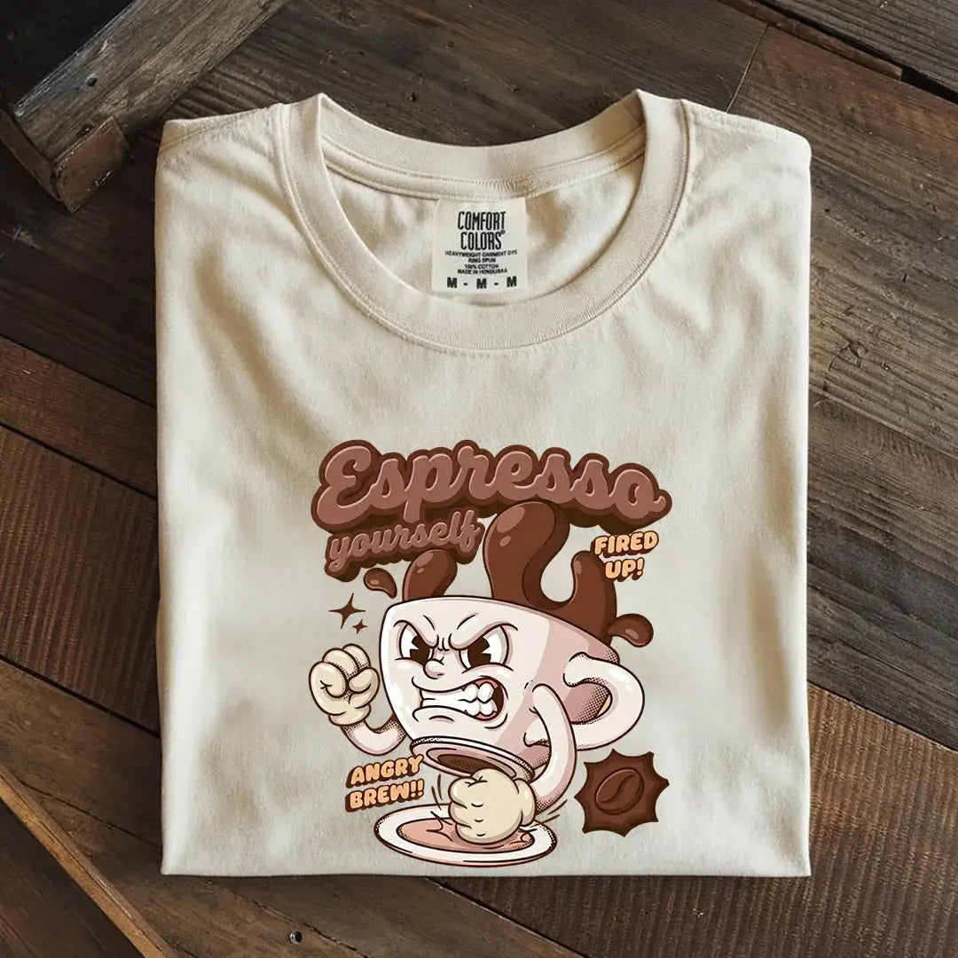 Retro Vintage Graphic T Shirt, Funny T Shirts for Men and Women, Heavyweight Comfort Colors 1717 Premium Retro T Shirts by Yum Stitch