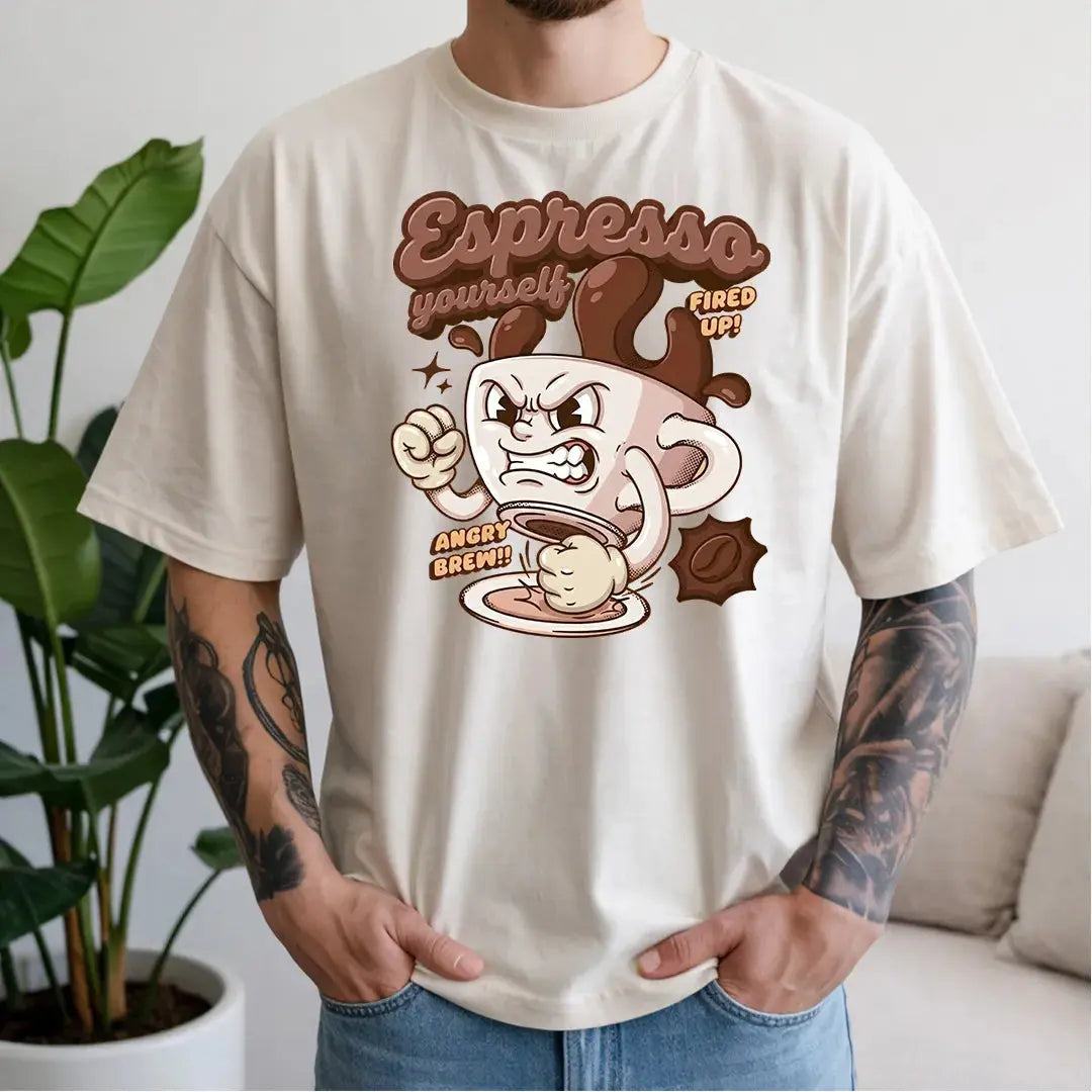 Retro Vintage Graphic T Shirt, Funny T Shirts for Men and Women, Heavyweight Comfort Colors 1717 Premium Retro T Shirts by Yum Stitch