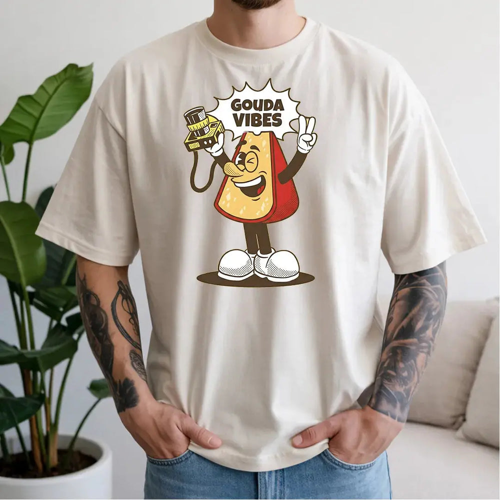 Retro Vintage Graphic T Shirt, Funny T Shirts for Men and Women, Heavyweight Comfort Colors 1717 Premium Retro T Shirts by Yum Stitch