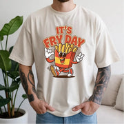 It's Fry Day" Retro French Fry Mascot T-Shirt |Vintage Graphic T Shirt - Retro T Shirts Unisex Unisex Unisex