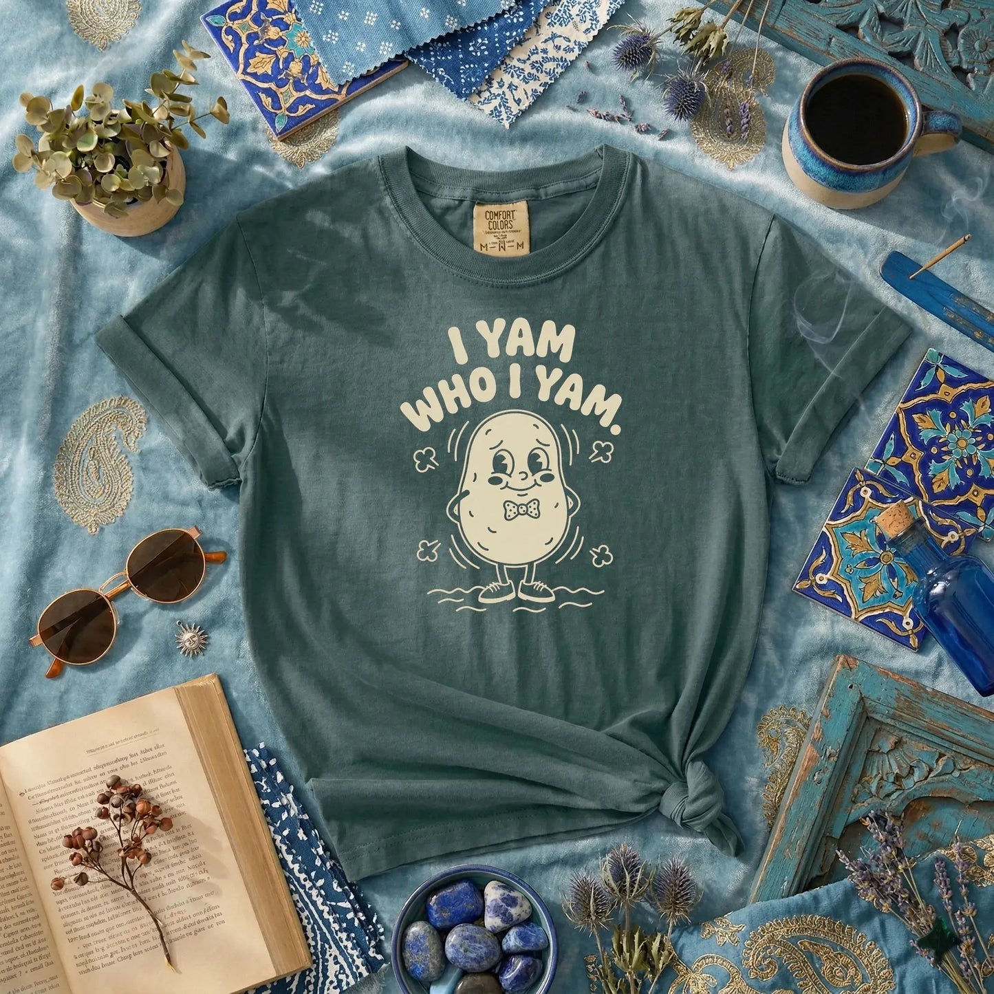 I Yam Who I Yam rubber hose animation shirt Unisex Printify0s Retro Mascot T Shirt, 80s Tshirt Aesthetic, Vintage Style Graphic T Shirts for Guys by Yum Stitch