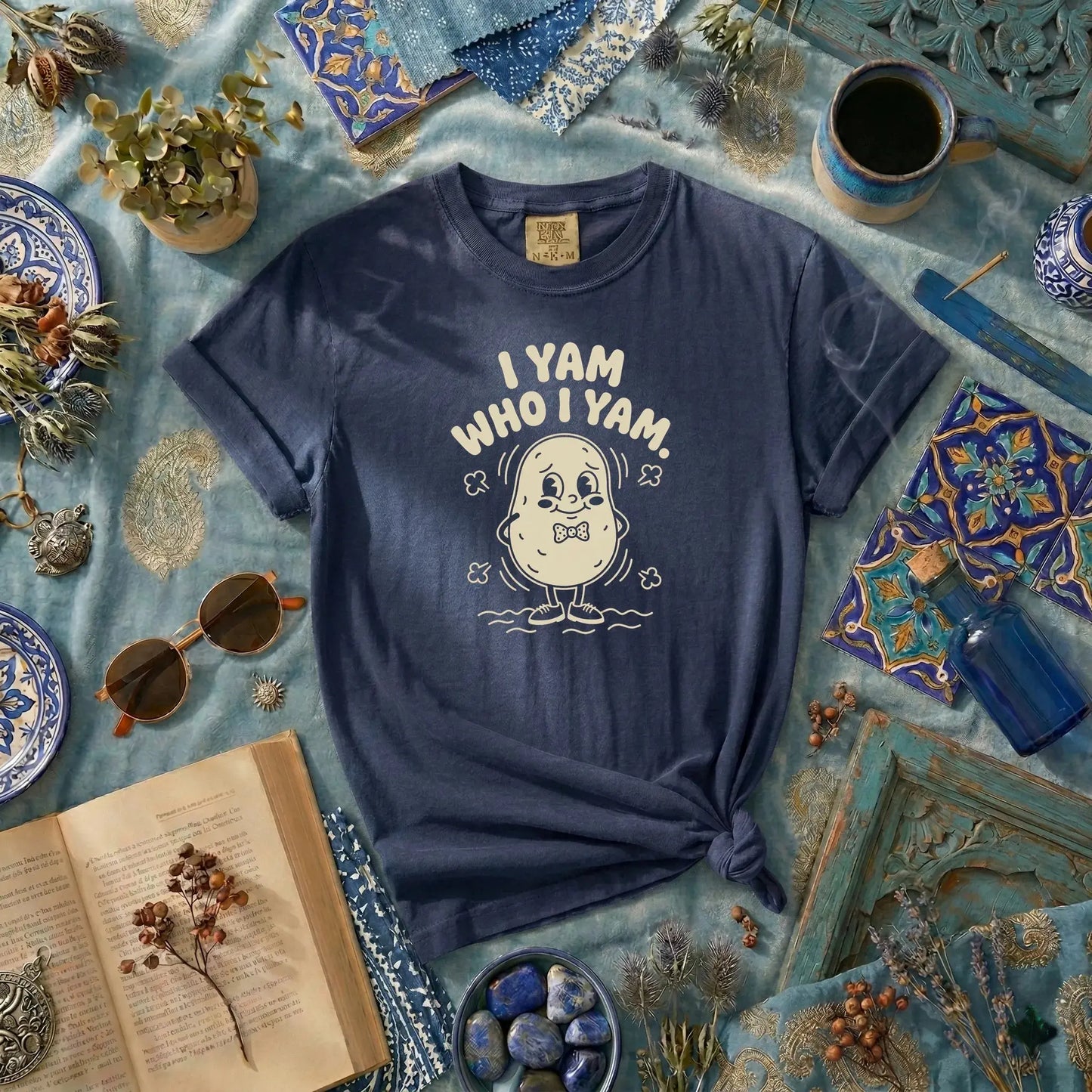 I Yam Who I Yam rubber hose animation shirt Unisex Printify0s Retro Mascot T Shirt, 80s Tshirt Aesthetic, Vintage Style Graphic T Shirts for Guys by Yum Stitch