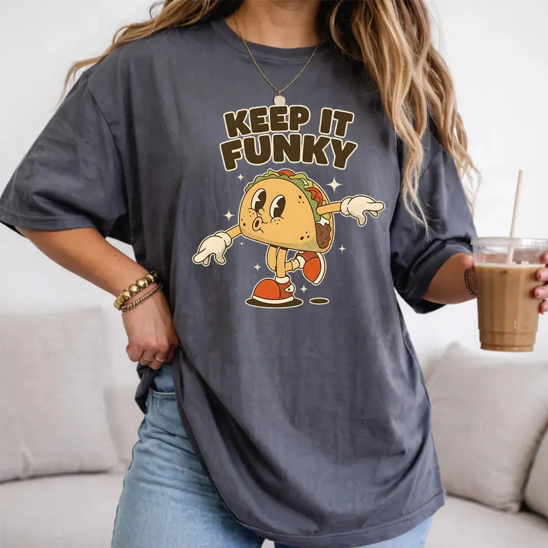 Retro Vintage Graphic T Shirt, Funny T Shirts for Men and Women, Heavyweight Comfort Colors 1717 Premium Retro T Shirts by Yum Stitch