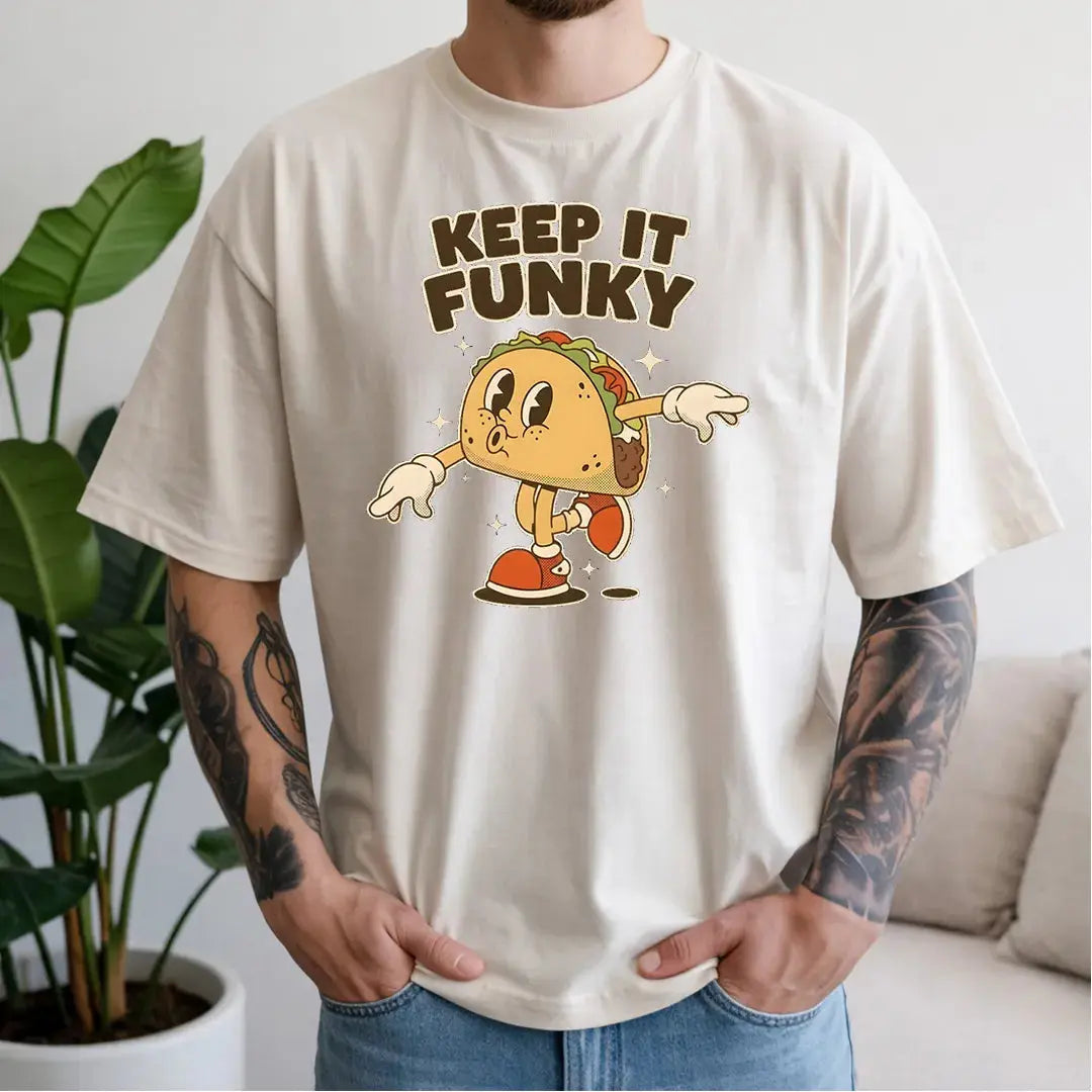 Retro Vintage Graphic T Shirt, Funny T Shirts for Men and Women, Heavyweight Comfort Colors 1717 Premium Retro T Shirts by Yum Stitch