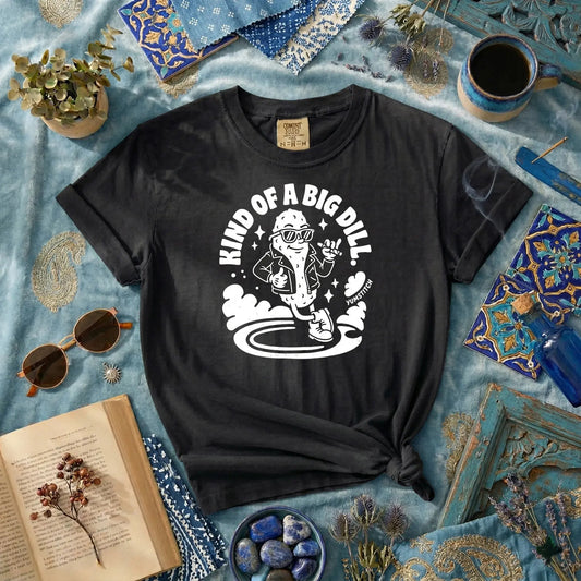 Kind of a Big Dill rubber hose animation shirt Unisex Printify0s Retro Mascot T Shirt, 80s Tshirt Aesthetic, Vintage Style Graphic T Shirts for Guys by Yum Stitch
