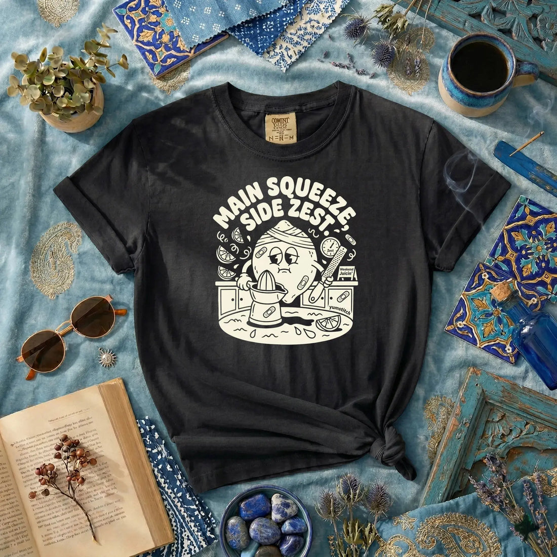 Main Squeeze, Side Zest Rubber Hose Animation Shirts  Unisex Printify0s Retro Mascot T Shirt, 80s Tshirt Aesthetic, Vintage Style Graphic T Shirts for Guys by Yum Stitch
