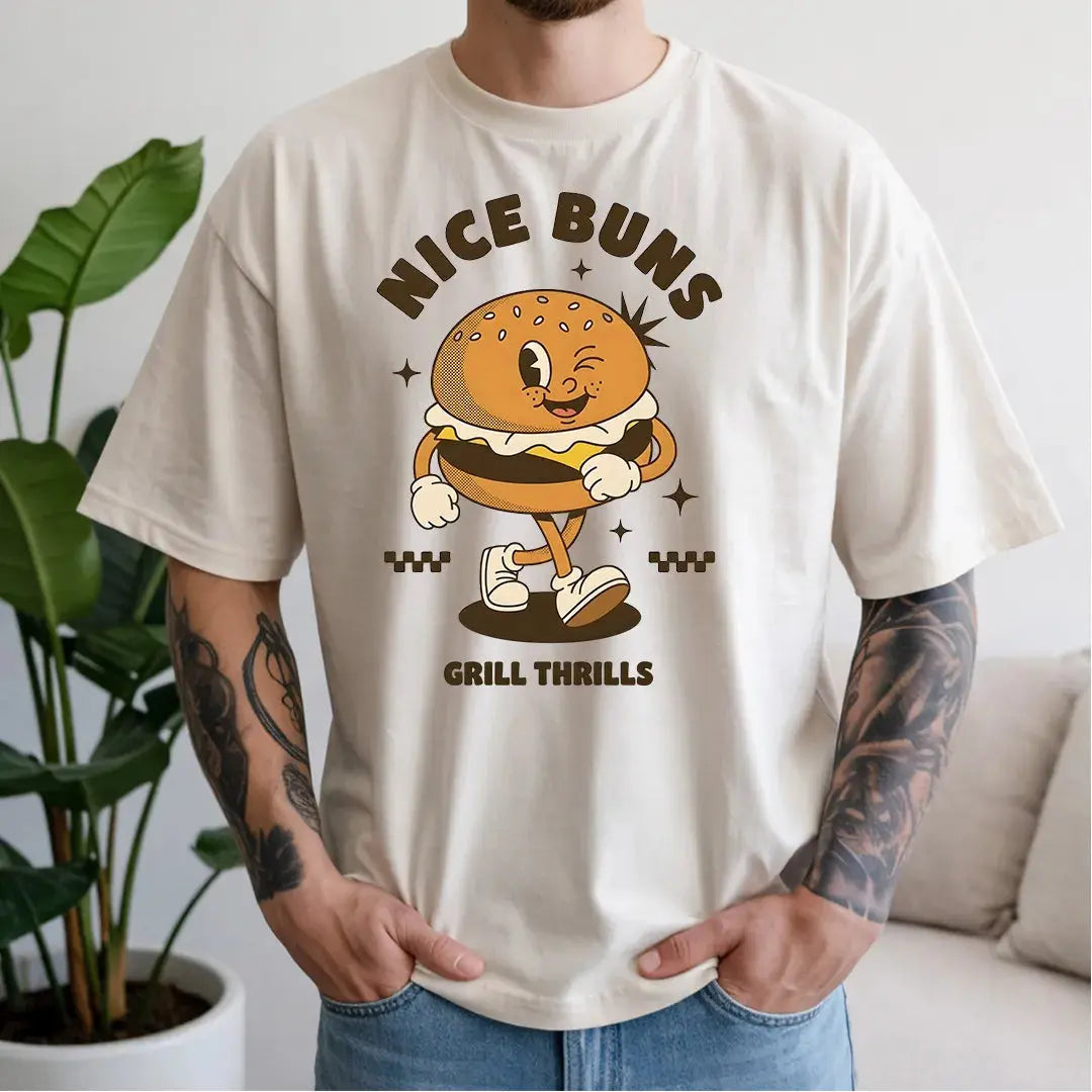 Retro Vintage Graphic T Shirt, Funny T Shirts for Men and Women, Heavyweight Comfort Colors 1717 Premium Retro T Shirts by Yum Stitch